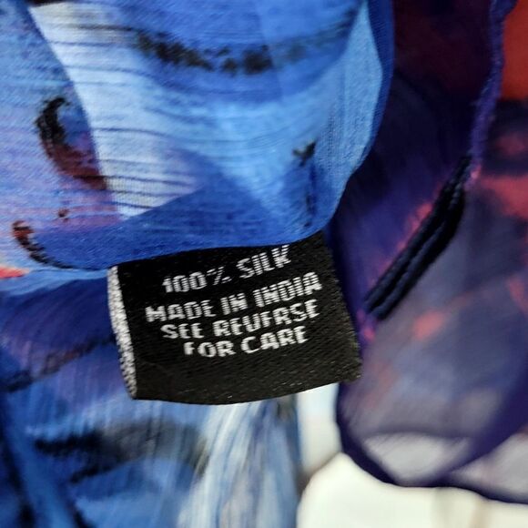 Zeugari Bohemian Silk Beach Cover Up Size Small - Picture 15 of 16